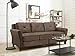 Lifestyle Solutions Harrington Sofa Microfiber Brown