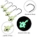 thkfish Fishing Jigs Fishing Jigs Head Glow Fishing Lures Attractive Luminous Glow Lead Fishing Jig Heads Bass Salmon Trout Fishing Glow Jigs 10Pcs 10g(3/8oz)