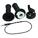 Wingsmoto 7/8" 22mm Dirtbike Twist Throttle Accelerator Handle Grip + Cable + Throttle Clamp 50 90 110 125cc Pit Bike Dirtbike (Handle Grip + Cable + Throttle Clamp) primary