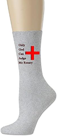 JESUS SAUCEDO Only God Can Judge Me Rosary Cotton Socks Sock Stockings Hose Sport Crew Socks