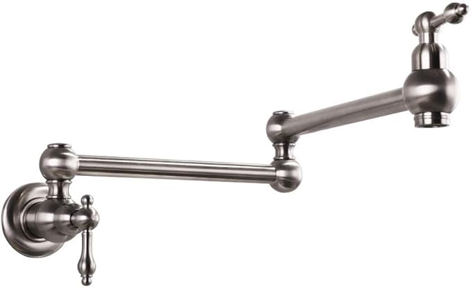 Nfudishpu Grifo de Cocina para llenar ollas, Montaje en Pared, latón