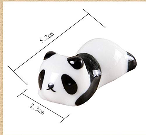 8 Pcs Set Cute Panda Ceramic Ware Chopsticks Stand Rest Rack - Thumbnail 5