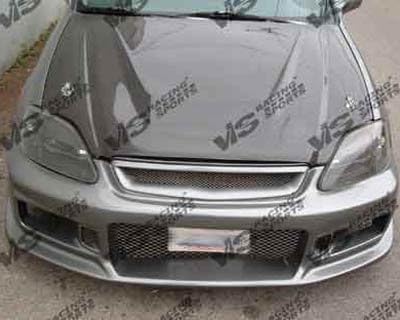 VIS 96-98 Honda Civic 2/3/4D Carbon Fiber Hood INVADER