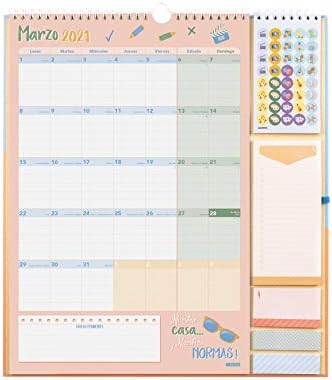 Finocam Calendario De Pared Familiar 16 Meses 2020 2021 Plus 340x380 Mes Vista Aventura Plus Espanol Amazon Es Oficina Y Papeleria smk famila 2021 calendario