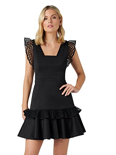 Ever New Womens Kady Lace Trim Dress