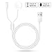 Wireless Charger for Apple Watch, 2 in 1 iPhone Charger Portable Charging Cable Compatible with Apple Watch Series 1 2 3 4 38mm 40mm 42mm 44mm and iPhone XR Xs Xs Max X 8 Plus 7 Plus 6-3.3ft/1.0m
