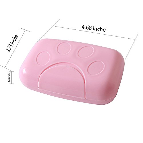 Efivs Arts Plastic Soap Case Holder Container Box Home Outdoor Hiking Camping Travel Set of 4 - Thumbnail 2