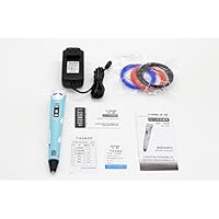 Myriwell RP 100B 3D Drawing Pen with LCD Screen &3 Colors Free Refill Myriwell 3D Printing Pen RP100B 3D Printer Pen V2 Blue Color