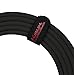 KIRLIN Cable LGI-202-10/BK 10-Feet Straight to Right Angle 1/4-Inch Plug LightGear Instrument Cable with Black PVC Jacket