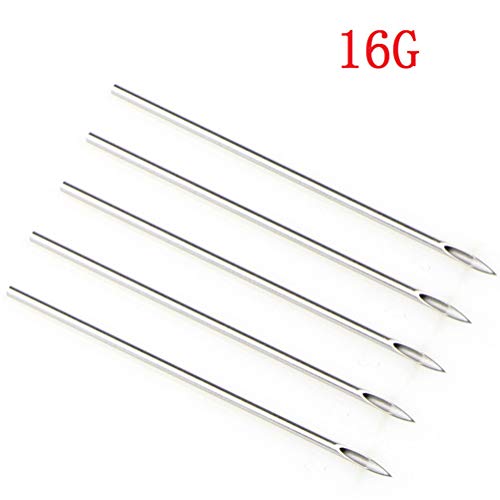 Panghuhu88 41PCS Professional Body Piercing Tool Kit Ear Nose Navel Nipple Needles Set