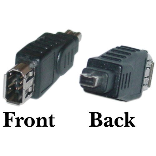 CableWholesale's Firewire Adapter, IEEE-1394a , 6 Pin Female / 4 Pin Male