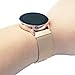 GOSETH Compatible with Samsung Galaxy Watch Active (40mm) Bands/Active2 (44mm) Bands, 20mm Mesh Stainless Steel Strap for Galaxy Watch Active/Active2 (Rose Gold)