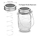 Decorman Solar Mason Jar Lid Lights, 6 Pack 20 LED Waterproof String Fairy Star Firefly Jar Lids Lights for Patio Garden Yard Lawn Party Wedding Christmas Decoration(Jars & Hangers Not Included)