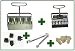 Genuine Ladbrooke 5-Pc. Essentials Soil Blocker "Nesting System Includes Mini 4, Micro 20, Cubic Inserts, 1" Seed Dibbles, and Grow Tweezers