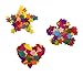 Hyamass 300pcs Multicolor Mini Felt Flower, Heart & Star Embellishments | Non-Fraying Craft Supplies for DIY Decorations, Scrapbooking, Home Decor (Assorted Colors)