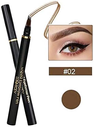 Eyebrow pencil Micro-carved extremely fine three-forked head, natural smooth eyebrow pencil, waterproof, sweat-proof,long-lasting no makeup, three-dimensional shaping, three-headed eyebrow pencil
