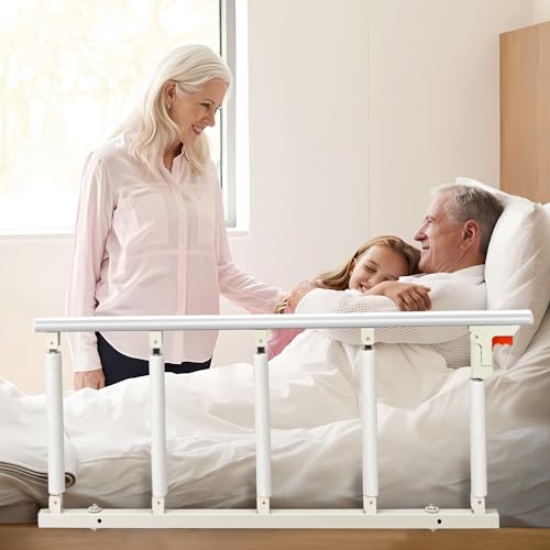 Ixdregan Adult Safety Bed Guards for Elderly, Fall Protection for Safety Handles for Elderly, Fit King, Queen, Full, Twin (Toolless Assembly)