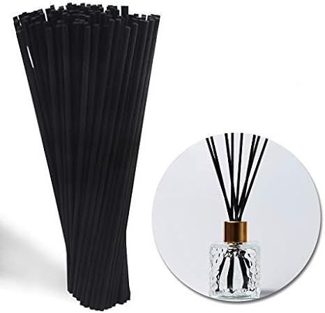 Amazon Co Jp Sbanheaf リードディフューザー 100個 7インチ 天然ラタンリードディフューザースティック ブラック リードディフューザースティック ホーム オフィス スパ 寝室用 ホーム キッチン