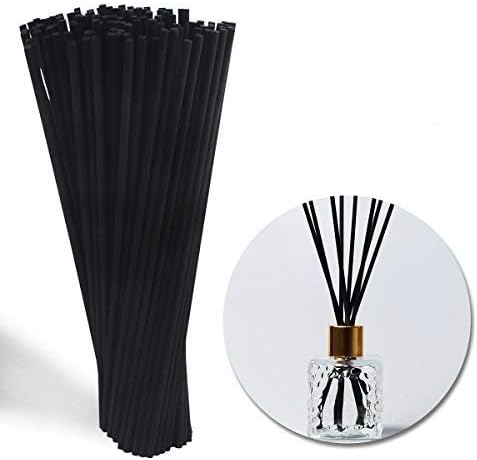 SBANHEAF リードディフューザー 100個 7インチ 天然ラタンリードディフューザースティック ブラック リードディフューザースティック ホーム オフィス スパ 寝室用 SBANHEAF リードディフューザー 100個 7インチ 天然ラタンリードディフューザースティック ブラック リードディフューザースティック ホーム オフィス スパ 寝室用