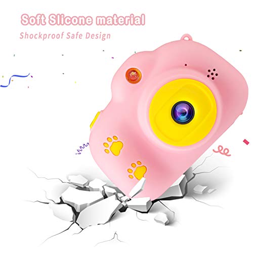 Kids Camera, 1080P 8MP Selfie Digital Kids Camera for Girls with 32GB SD Card Children Video Camera Birthday/Christmas/New Year Toy Gifts for 3 4 5 6 7 8 9 10 Year Old Girls (Pink) - Thumbnail 5