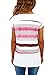 FARYSAYS Women's Casual Color Block Striped Short Sleeve T Shirt Tops