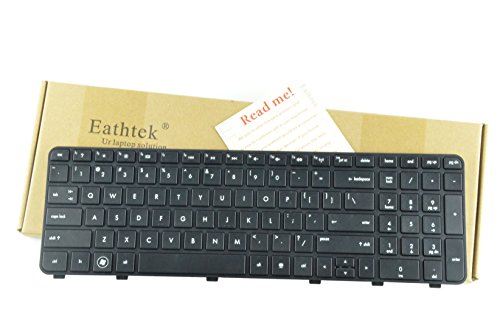 Eathtek Replacement Keyboard with Frame for HP Pavilion DV6-6000 DV6-6096NR DV6-6097NR DV6-6106NR DV6-6108US DV6-6111NR DV6-6114US DV6-6120US DV6-6150US DV6-6160US Black US Layout