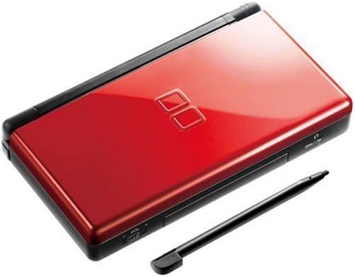 Nintendo DS Lite Console – Crimson/Black – Handheld Gaming System – Fully Tested – Includes Charger – Classic Portable Fun for All Ages (Renewed)