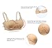 iLoveSIA Nursing Bras for Breastfeeding, Seamless Supportive Padded Bra for Pregnancy, Comfy Women Sleep Bralette for Mom Maternity Postpartum Full Coverage Black Pink Nude XL