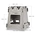 TOMSHOO Titanium Camping Stove Camp Wood Stove Portable Foldable Burning Backpacking Stove for Outdoor Hiking Picnic BBQ