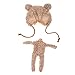 Jili Online 1/6 Lovely Bear Clothes Outfit with Hat Doll Dress for 12'' Blythe Doll Dress Up Clothes Accessories Kids