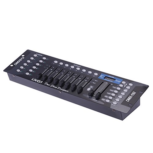 Lixada 192 Channels DMX512 Controller Console for Stage Light Party DJ Disco Operator Equipment