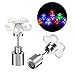 Led Earrings, 4 Pair Glowing Light Up Earrings Multicolor Bright Stylish Fashion Ear Drop Pendant Stud Stainless for Party Men Women Halloween Thanksgiving Day Christmas (Green+purple+Red+Blue)