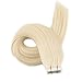 Full Shine Tape in Hair Extensions Real Human Hair 60 Platinum Blonde Tape Hair Extensions Real Human Hair 16 Inch Invisible Remy Human Hair Extension 50g Extensions Human Hair Natural 20 Pcs