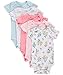 Carter's Baby Girls' 5 Pack Floral Bodysuits (Baby)