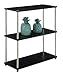 Convenience Concepts Designs2Go 3 Tier Bookshelf, Black