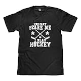 Mixtbrand Big Boys' You Can't Scare Me I Play Hockey Youth T-shirt