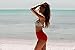 Angerella Retro 50s Stripe Swimsuits High Waisted Bathing Suits(BKI033-R1-2XL), Red(Stripe), US 10-12=Tag Size 2XL