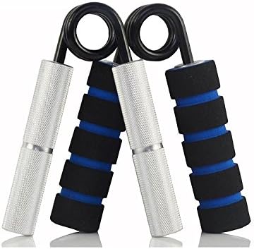 MAXSOINS Hand Grip and Wrist Strengthener - Resistance from 50-350 lb Metal Exerciser for Hand, Forearm, and Fingers,Silver Stainless steel,300LB