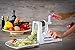 WonderEsque Zoodle Maker Vegetable Spiralizer - Veggie Spiral Slicer - Zucchini Spaghetti Noodle Pasta Maker - Includes Cleaning Brush and Spiralizer Recipes EBook - More Compact