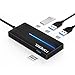 USB C Hub, TOPESEL USB Type-C Adapter with 4 USB 3.0 Ports for MacBook Pro, Google Chromebook Pixel and More USB C Device, Black