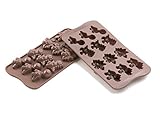 Silikomart Silicone Easy Chocolate Mold, Assorted, Dinosaurs