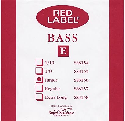 Supersens 18136 Red Label Bass D String, 1/4 Junior Size