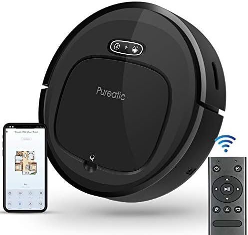 Pureatic V2S Robot Vacuum Cleaner with Smart Mapping, Dual Remote and App Control 1500PA Strong Suction, Wi-Fi Connected, Self-Charging, Good for Pet Hair, Low Pile Carpet, Hard Floors (V2S Standard) Pureatic V2S Robot Vacuum Cleaner with Smart Mapping, Dual Remote and App Control 1500PA Strong Suction, Wi-Fi Connected, Self-Charging, Good for Pet Hair, Low Pile Carpet, Hard Floors (V2S Standard)