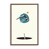 Framed Canvas Wall Art Abstract Colorful Canvas Prints Home Artwork Decoration for Living Room,Bedroom - 16x24 inches