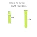 Apple Watch Band - WantsMall Soft Silicone Sport Style Replacement iWatch Strap for 38mm Apple Watch Models (Green)