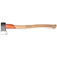 Husqvarna 27-Inch German Style Splitting Axe, Ash Wood Handle and Forged Steel Axe Head, Includes Durable Cover
