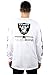 Icer Brands NFL Oakland Raiders Men's T-Shirt Active Basic Long Sleeve Tee Shirt, Large, White
