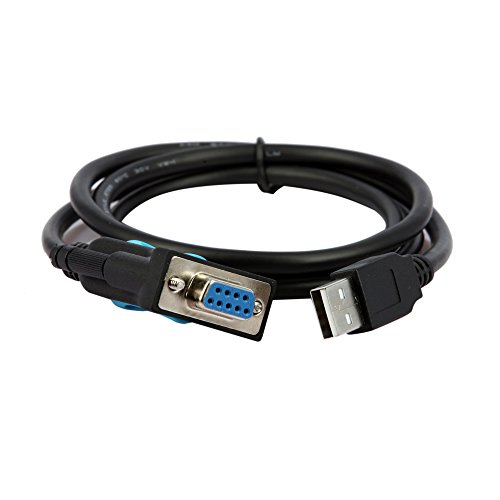 TECHTOO USB 2.0 to RS232 DB9 Serial Cable FEMALE Converter Adapter with Prolific PL2303 Chipset for Win10 8.1 8 7 Vista XP 2000 Andorid Linux Mac OS X 10.6 and Above (3ft/1m)