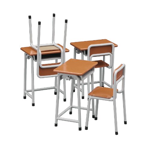 HASEGAWA 62001 1/12 School Desk & Chair - For Toy Figures