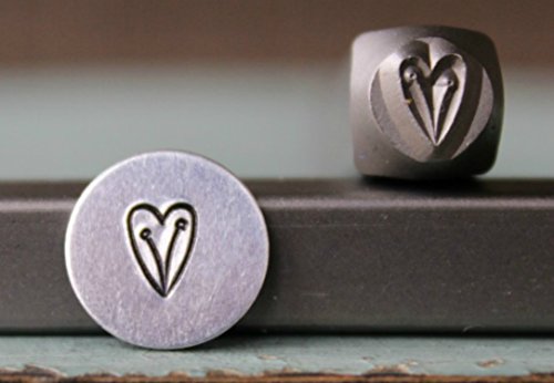 Brand New 6mm Heart Vine Metal Punch Design Stamp - Supply Guy - CH-182